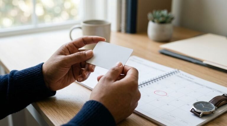 Health Insurance Waiting Period: What You Should Know A person holding a health insurance card while looking at a calendar, representing a waiting period before coverage begins in the United States